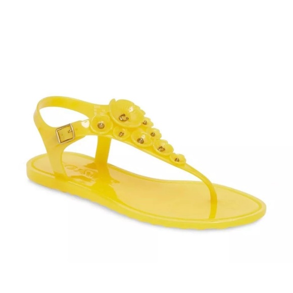 New Coach Tea Rose Jelly Sandals - Picture 2 of 7